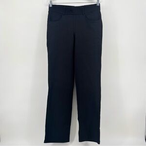 Betabrand Womens Midnight Black Straight Leg Pullon Dress Pants Size MD